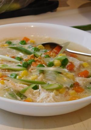 Foto resep Egg Drop Soup aka Soup jagung