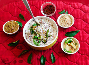 A picture of DHADIYODANAM(TAMIL) Curd rice) REVISITED.