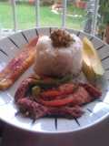 Pollo a la plancha con nueces
