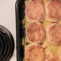 A picture of Chicken pot pie.