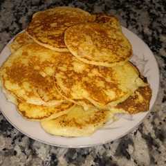 Una foto de Pancakes de arroz sin harina