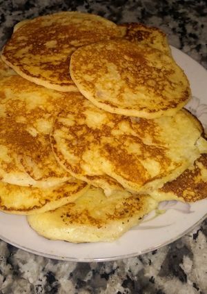 Una foto de Pancakes de arroz sin harina