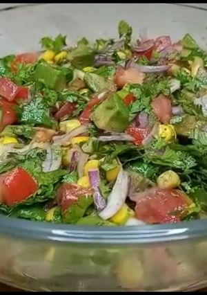 A picture of How to make Avocado salad 🥗||Healthy and easy perfect salad.