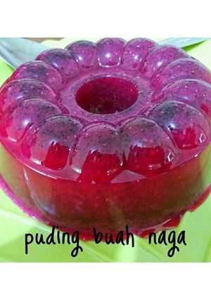 Foto resep Puding Buah Naga