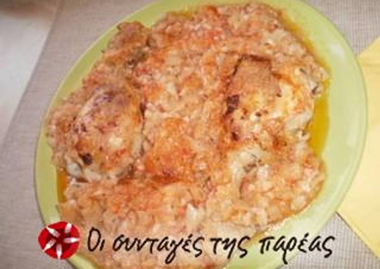 How to Make Homemade Cabbage in brine with chicken in the oven