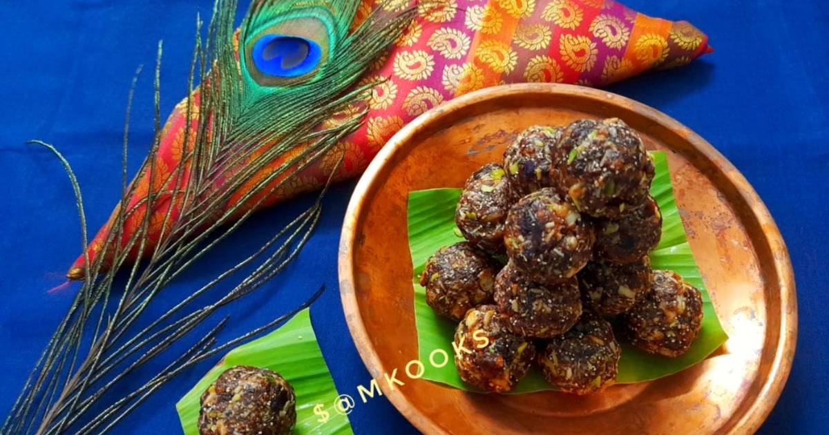 खजूर ड्रायफ्रुट्स लाडू (khajur dry fruits ladoo recipe in marathi