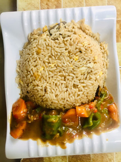 A picture of Arabian rice by salmati kitchen.