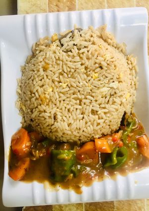 A picture of Arabian rice by salmati kitchen.