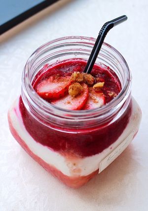 Hình của món Red smoothie cho bữa sáng❤️❤️❤️.