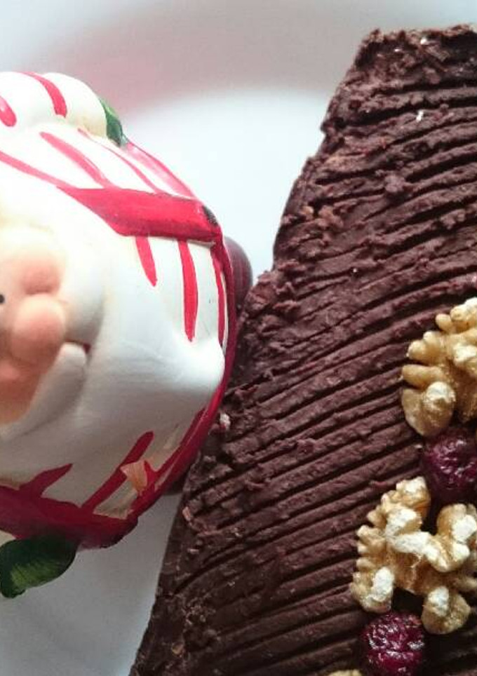 Una foto de Turrón crujiente de chocolate con arándanos 