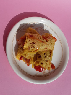 A picture of How to make stuffed roti jala!.