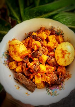 Foto resep Balado Ati Ampela Tahu Telur