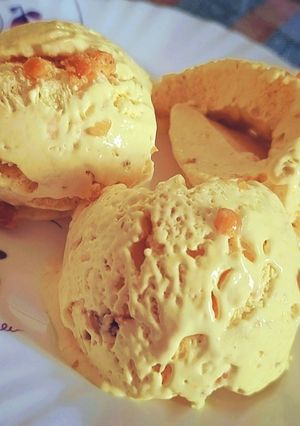 A picture of Butterscotch ice cream.