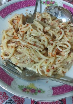 Foto resep Spaghetti Carbonara Simpel