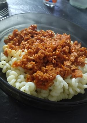 Una foto de Salsa boloñesa vegana