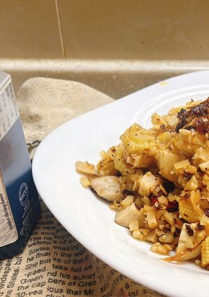 ［溪和XO醬］花椰菜米偽炒飯 的食譜成品照片
