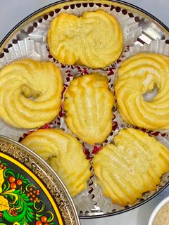 Una foto de 🇩🇰 VANILJEKRANSE, las galletitas danesas de manteca más famosas (Dinamarca)