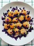 Sweet Potato Gnocchi with Melting Parmesan Center