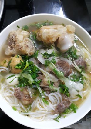 Hình của món Bún bò Huế.
