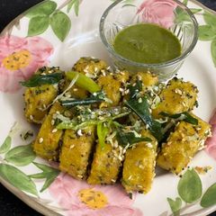 A picture of Gluten Free Veggie Muthiya.