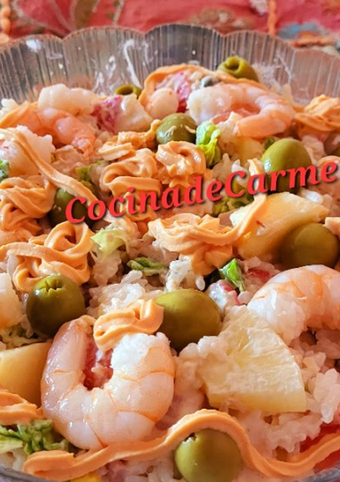 Una foto de Ensalada tropical de arroz