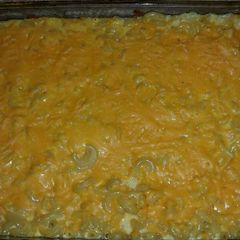 A picture of Homemade mac n cheese.