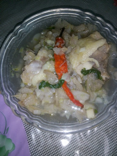 A picture of Banana Stalk soup.