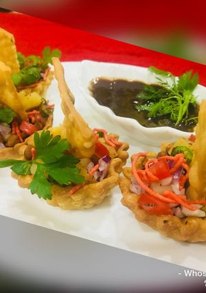 A picture of Whosayna’s Aloo Katori Chaat.