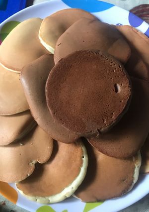 Una foto de PANCAKES de Vainilla y Chocolate