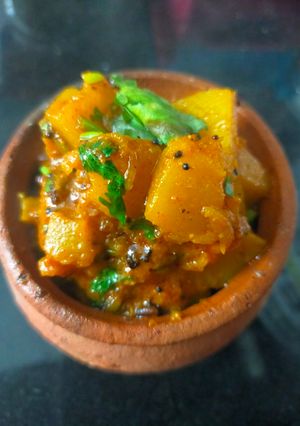 A picture of Kaddu Sabzi.