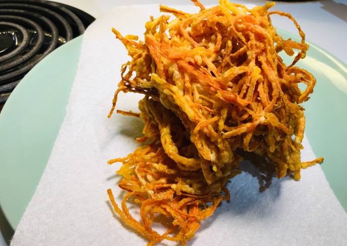Super crispy carrots tempura