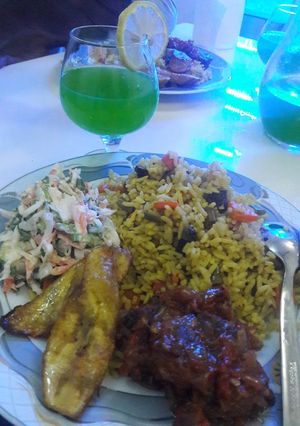 A picture of *My first recipe contest*Soyayyar shinkafa,lemun cucumba,salad.