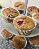 Raspberry Banana Muffins