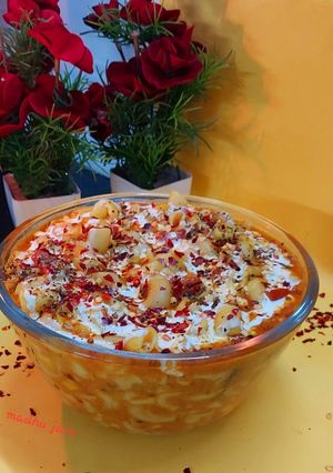 कॉर्न मैकरॉनी विद चीज़ (Corn macaroni with cheese recipe in Hindi) रेसिपी मुख्य फोटो