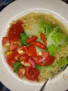 Foto resep Indomie kuah sayur