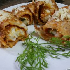 A picture of Cheesy noodles dosa.