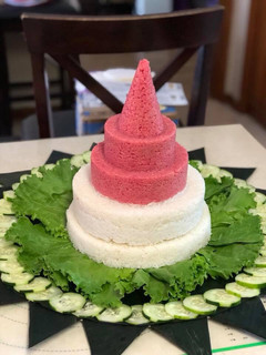 Foto resep Tumpeng Nasi Uduk (merah putih)rice cooker