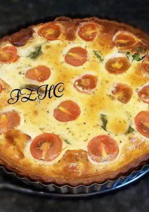 A picture of 🍅🍃🍕Pizza Quiche🍕🍃🍅.