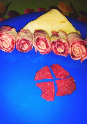 A picture of Omelette roll.