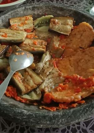Foto resep Sambel Korek Tempe Terong