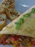 Omelette de jamón y queso