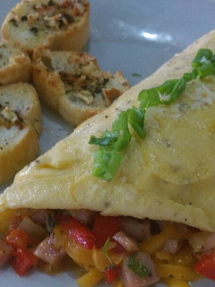 Una foto de Omelette de jamón y queso