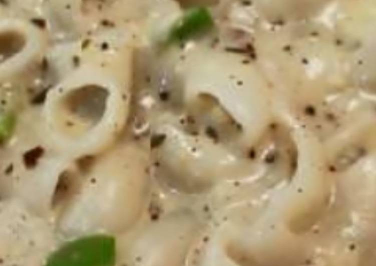 Step-by-Step Guide to Make Homemade White sauce Macaroni pasta