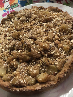 Una foto de Tarta de manzana integral súper fit