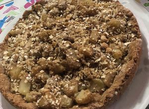 Una foto de Tarta de manzana integral súper fit