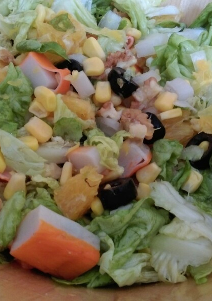 Una foto de Ensalada con naranja