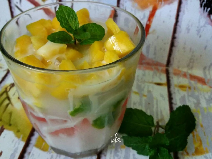 Cara Mudah Menyiapkan Resep ES TELER 3 warna😋 yang Menggugah Selera Anti Ribet, Bisa Manjain Lidah