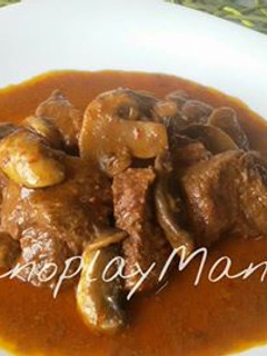Una foto de Ternera en salsa de pimiento choricero en GME, GMF y tradicional