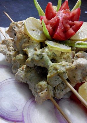A picture of Shahi Malai Boti.