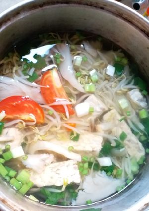 Foto resep Sayur bening, jamur tempe tauge manis